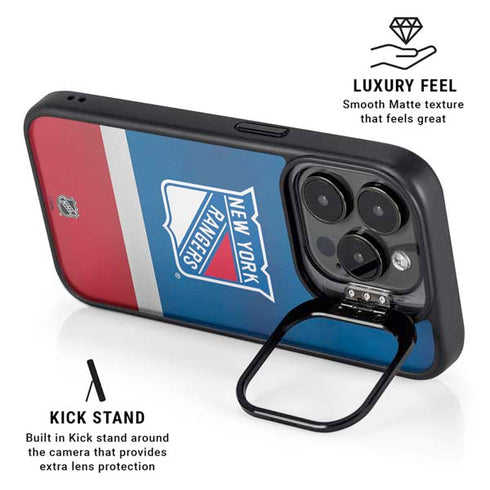 NHL New York Rangers Jersey iPhone 15 Pro Max Kickstand Case